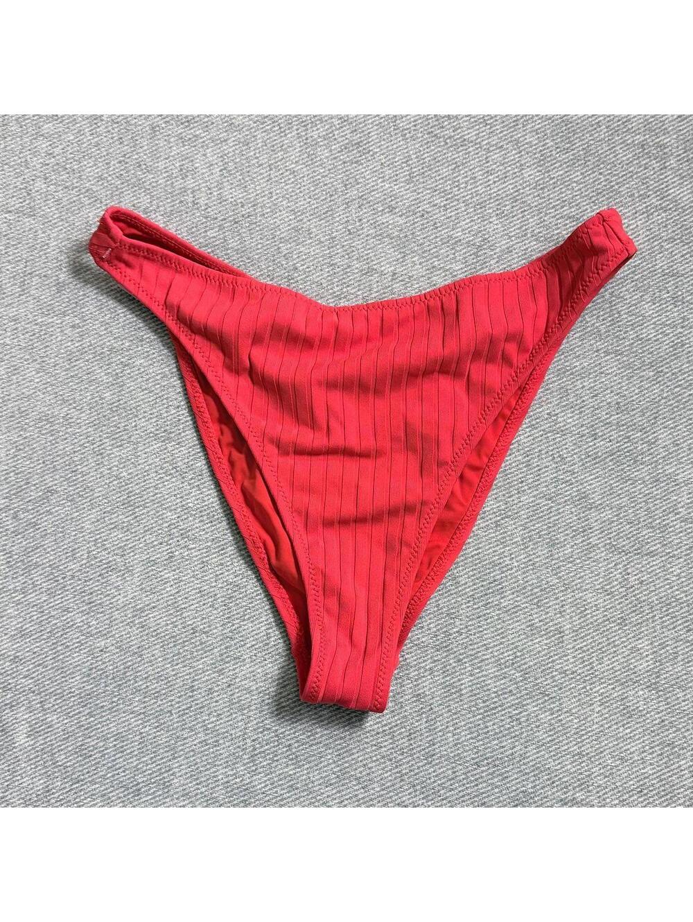 PacSun Women's Red Bikini-and-tankini-bottom